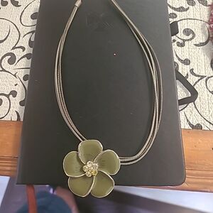 Enamel Flower Necklace
